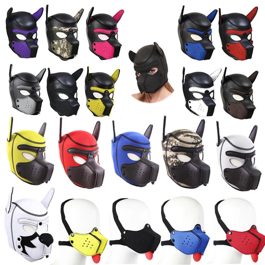 Puppy Play Masks - Flera utföranden